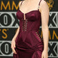 Robe de soirée longue en satin cerise, style rétro, corset, robe de bal, robe de soirée, sexy et élégante, nv5062