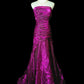 Purple Elegant Long Satin Prom Dress Evening Dress nv4783