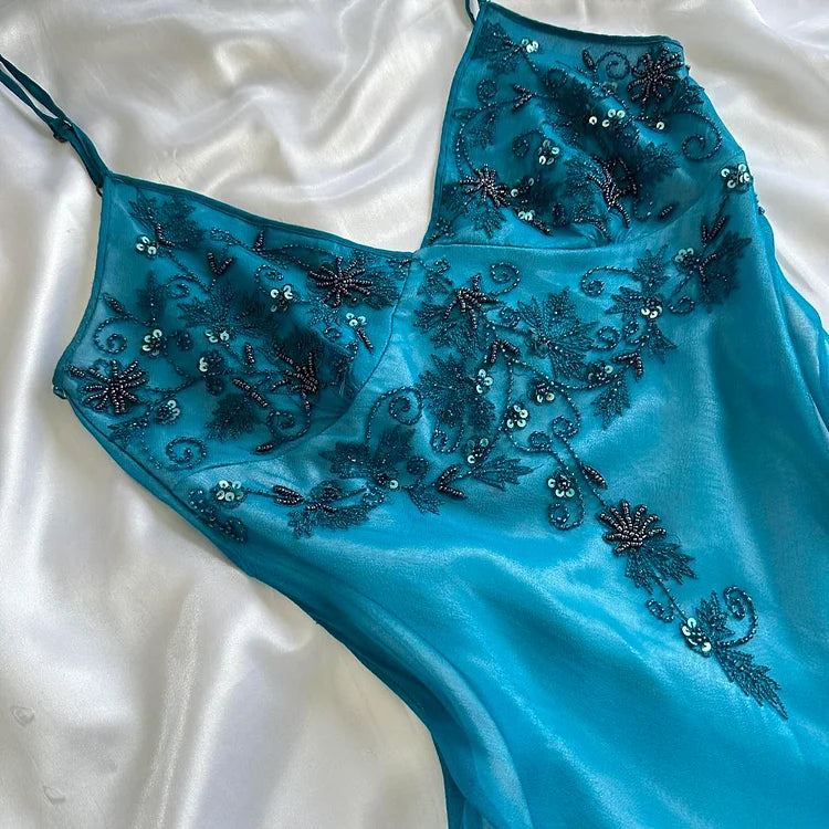 Robe de soirée élégante en mousseline de soie, robe de bal, robe de soirée ...