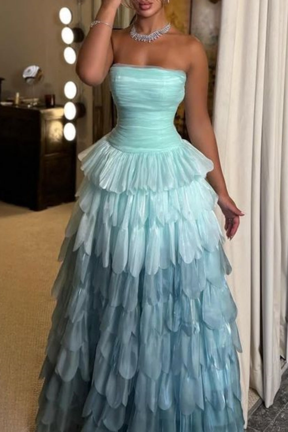 NiceVestidos – Elegantes langes Ballkleid aus Tüll, NV5868