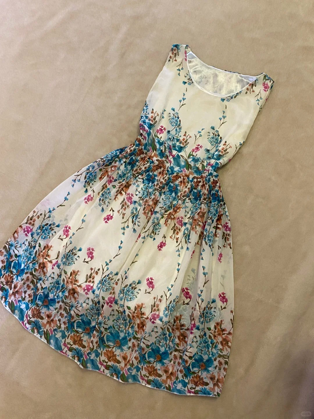 Robe de soirée courte en mousseline de soie, style cour française, motif floral, robe d'anniversaire, nv5161