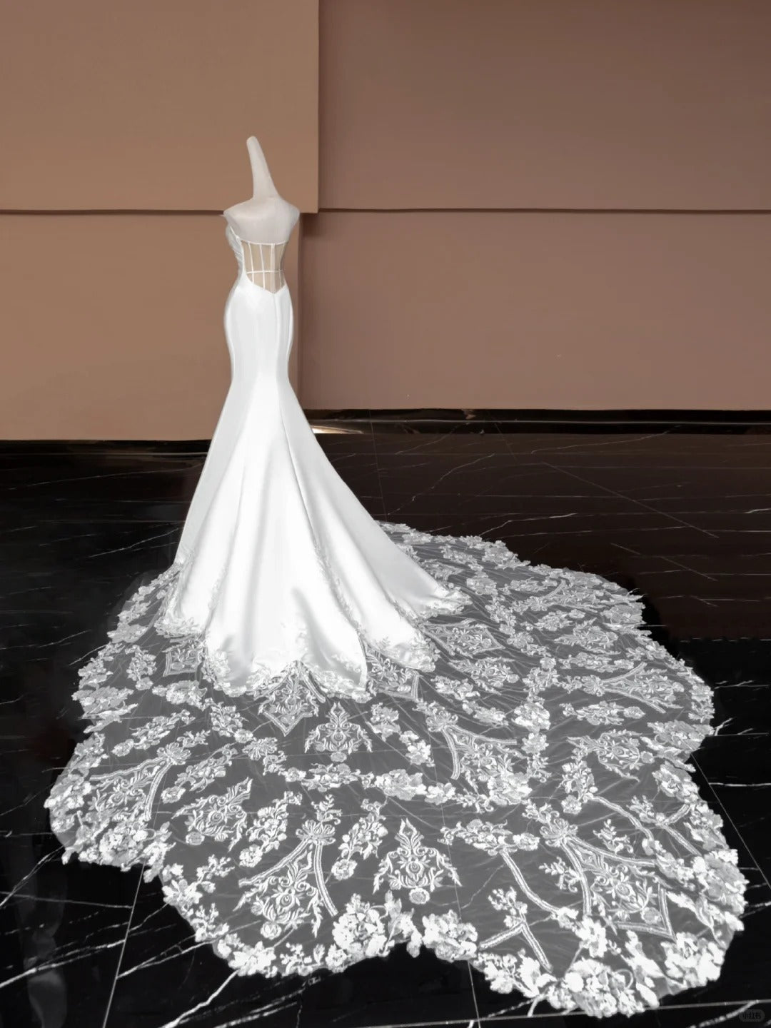 Robe de soirée longue blanche élégante en satin et dentelle, coupe sirène, coupe slim, robe de bal, robe de soirée, robe de mariée, nv4742
