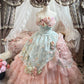 Pink Floral Tulle Floor-Length Ball Gown nv5172