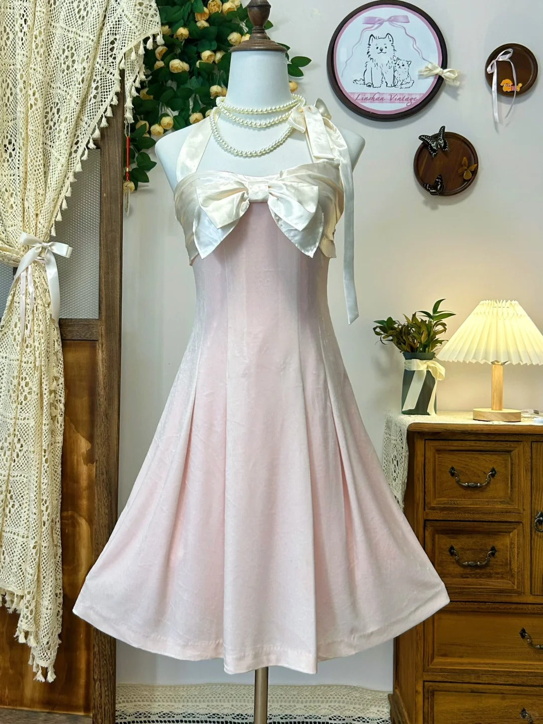 Robe de soirée longue en satin rose, jolie et mignonne, tenue de bal, d'anniversaire, nv4205