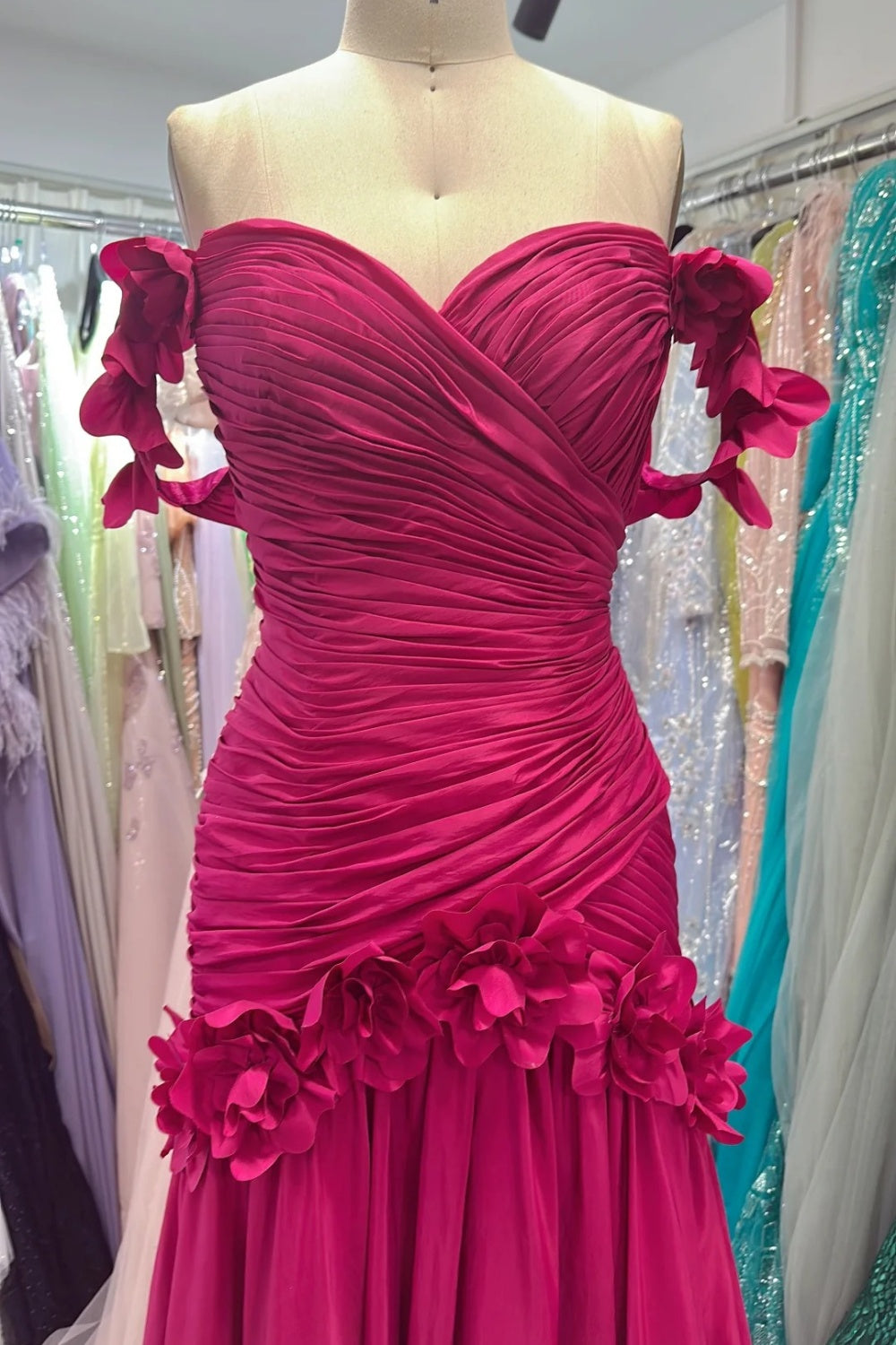 Neues, modisches, langes, figurbetontes Satin-Abendkleid, Brautjungfernkleid, Abschlusskleid NV6635