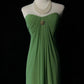 Green simple long chiffon ball gown evening dress party dress nv4393