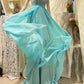 Blue beaded beautiful mermaid long chiffon ball gown evening dress party dress nv4322