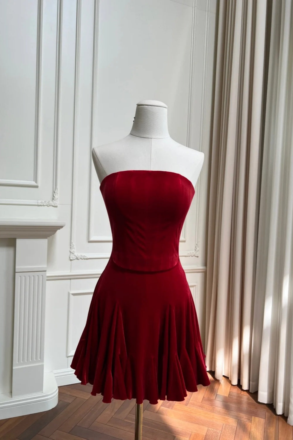 NiceVestidos-_NV Robe courte rouge d'anniversaire, robe de bal formelle NV5944