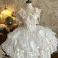 NiceVestidos - Robe de princesse vintage en tulle blanc avec nœud, robe de soirée d'anniversaire, nv5531