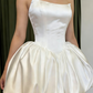Short satin back to school dress, birthday dress, party dress NV6765