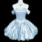 Robe courte en satin tendance pour anniversaire et bal de promo NV6599