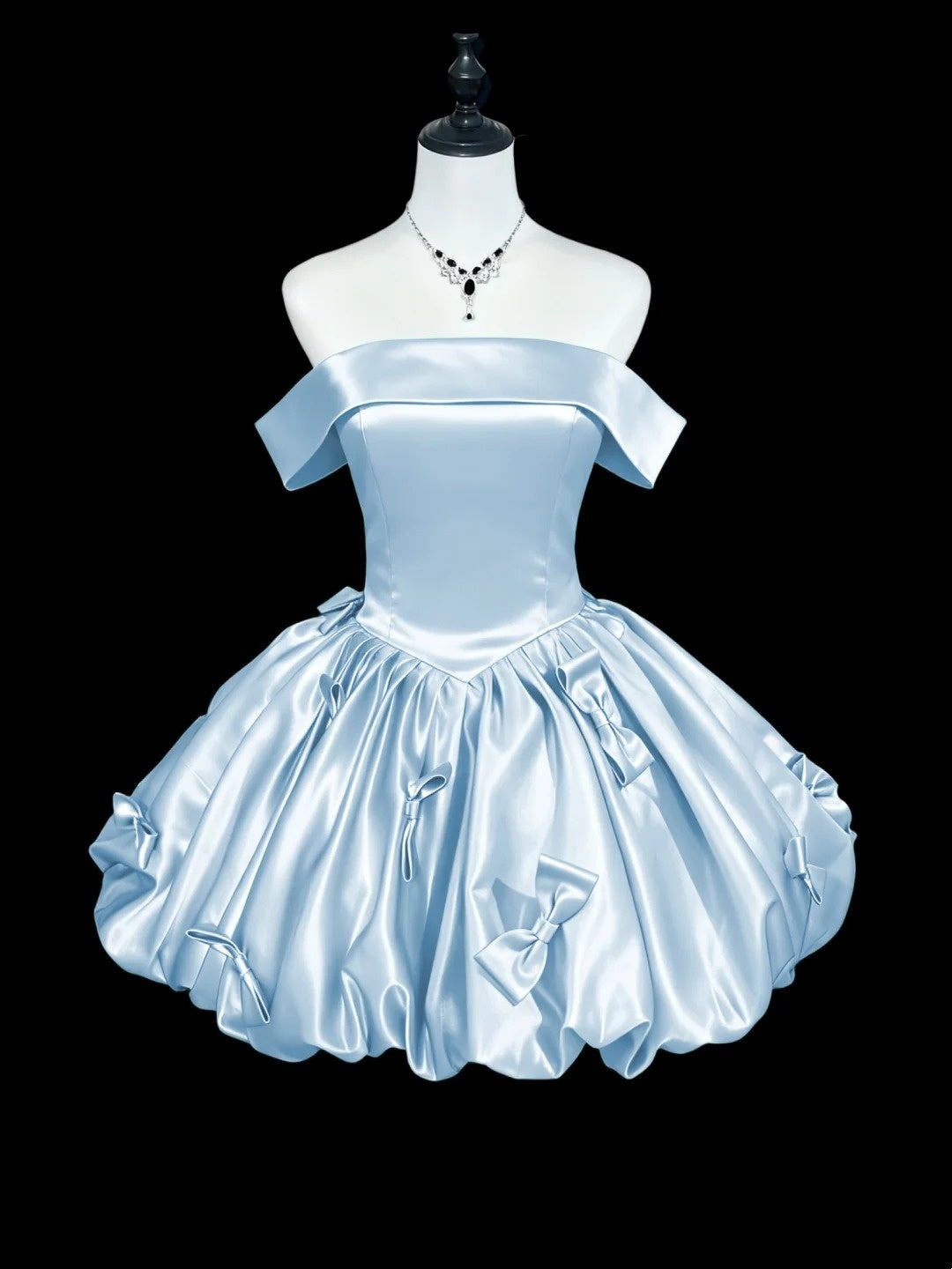 Robe courte en satin tendance pour anniversaire et bal de promo NV6599