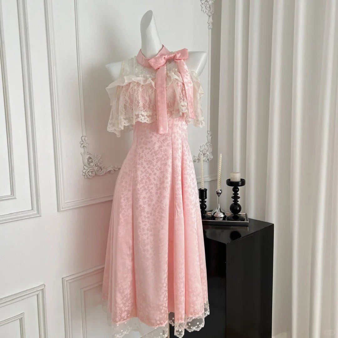 Rosa sanft süß elegant Homecoming Kleid Spitze kurze Spitze Ballkleid Abendkleid Geburtstagskleid nv4636