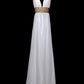 White Vintage Greek Goddess Fashionable Elegant Exquisite Beaded Straps Long Chiffon Ball Gown Evening Gown Prom Dress Wedding Bridesmaid Dress nv3867