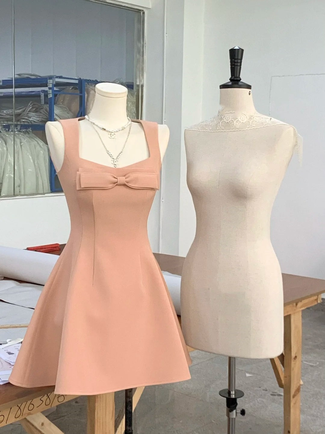 Robe de bal courte rouge/rose/blanche à nœud papillon, robe de soirée, robe d'anniversaire, nv4514
