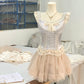 Robe de soirée courte en satin et tulle bleu clair, en dentelle douce, robe de bal, robe d'anniversaire, nv4520