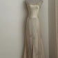 Weißes elegantes Vintage-Mode-romantisches langes bodenlanges Chiffon-Ballkleid-Abendkleid Geburtstags-/Urlaubs-/Hochzeitskleid-Abschlussballkleid nv4073