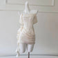 Robe de soirée courte en satin blanc ivoire, robe de bal, robe de fête d'anniversaire, nv4668