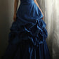 Robe longue rétro princesse bleue NV6589