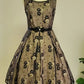 NiceVestidos -- Kurzes Homecoming-Kleid, Mädchenkleid, Retro-Outfit, Vintage-Kleid mit Netzstickerei, NV5662