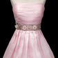 Rosa Perlen Mode Chiffon Kurzes Homecoming Kleid Geburtstagskleid nv5240
