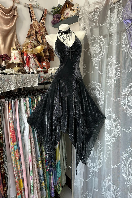 Schwarzes Vintage-elegantes kurzes Chiffon-glänzendes Homecoming-Kleid, Cocktailparty-Kleid, NV4625
