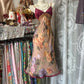Homecoming-Kleid, Retro-Blumenmuster, mittellanges Chiffon-Ballkleid, NV5425