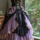 Lila Spitzentüll langes Homecoming-Kleid Ballkleid Abendkleid Geburtstagspartykleid nv4716