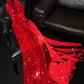 Rotes glänzendes elegantes sexy langes Ballkleid Abendkleid Partykleid nv4684