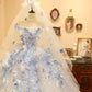 NiceVestidos – Romantisches Brautkleid aus Tüll mit Blumenmuster, langes, ärmelloses, trägerloses Brautkleid NV5823