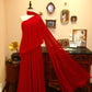 NiceVestidos – Romantisches Chiffonkleid im Stil des roten Teppichs, langes Festkleid mit einer Schulter und fließenden Ärmeln, NV5822