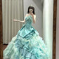 Blaues langes Ballkleid NV6717