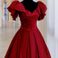 Robe de soirée longue en satin rouge élégante et tendance nv3414