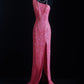 NiceVestidos - Robe de bal longue trapèze à bretelles fines et broderie artistique NV5791