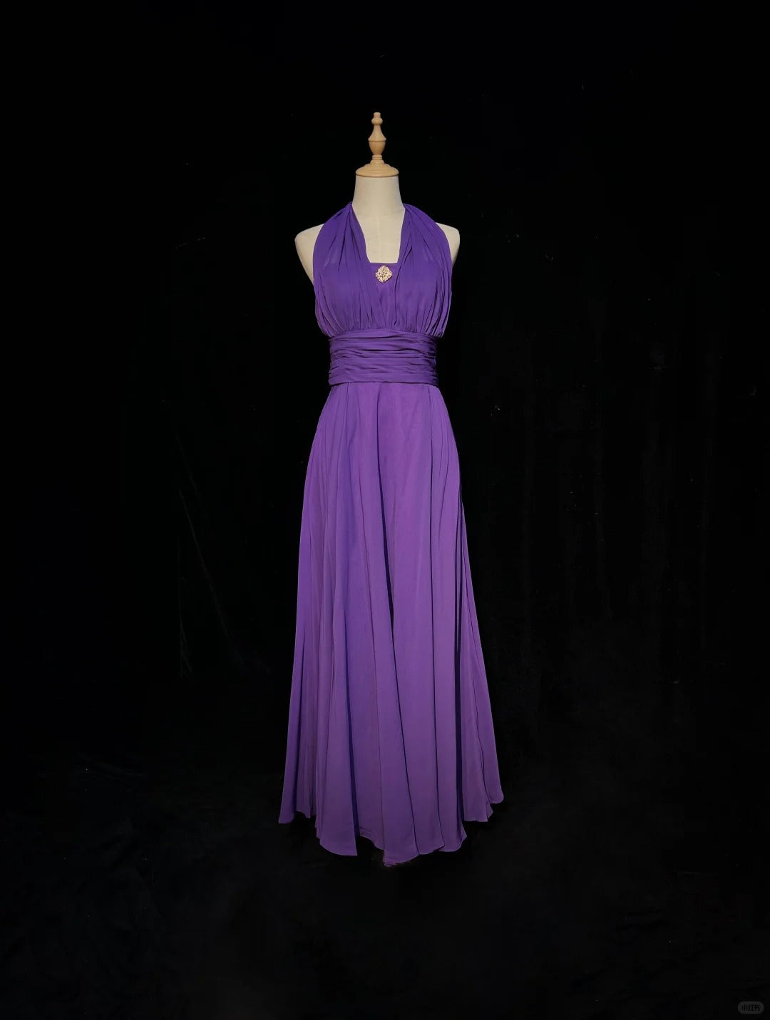Purple Simple Long Chiffon Ball Gown Evening Dress Party Dress nv4391