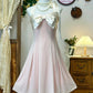Robe de soirée longue en satin rose, jolie et mignonne, tenue de bal, d'anniversaire, nv4205
