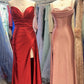 Neues, modisches, langes, figurbetontes Satin-Abendkleid, Brautjungfernkleid, Abschlusskleid NV6639