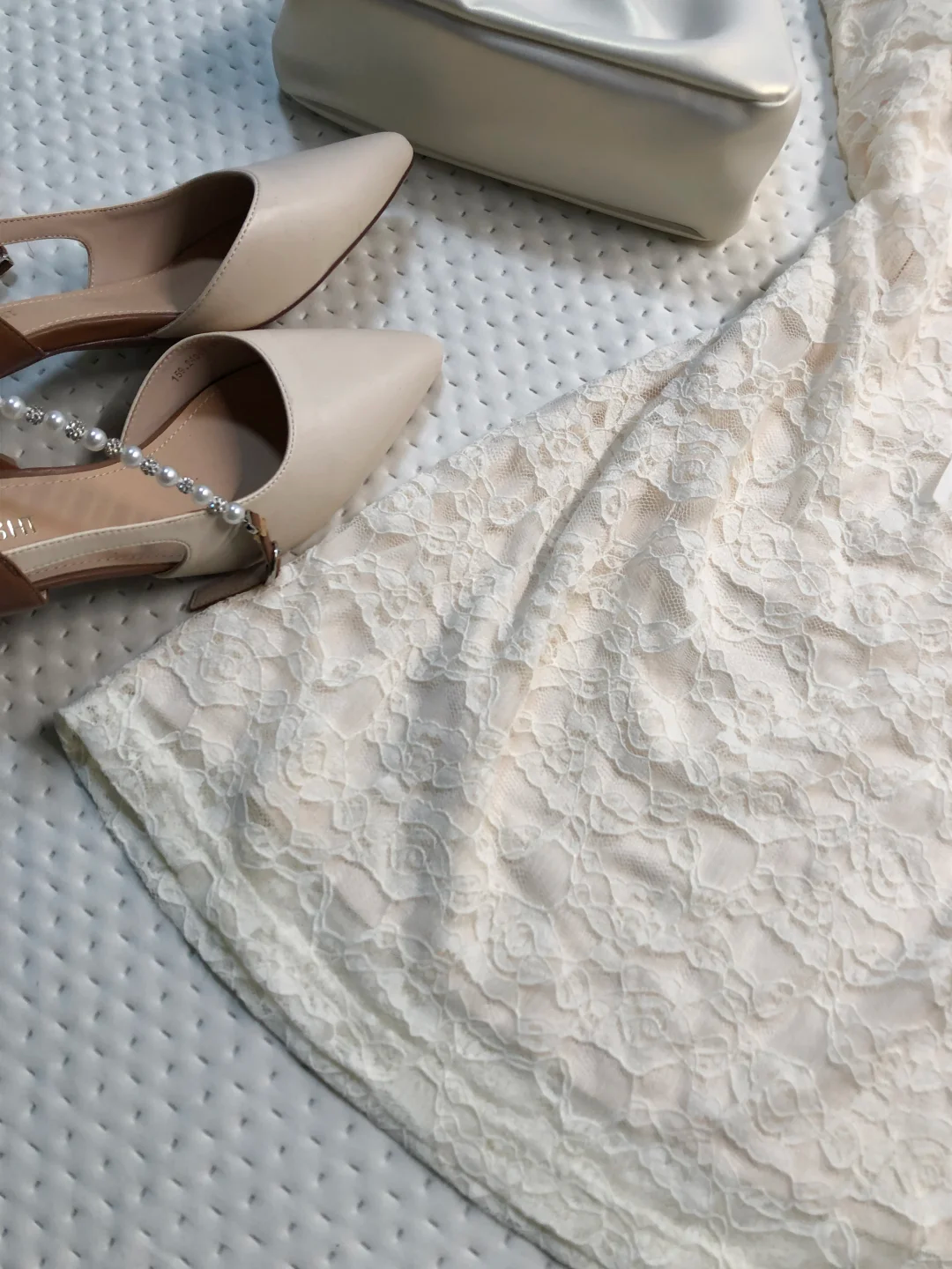 Ivory Lace Short Homecoming Dress Square Neck Flutter Sleeve Bow Tie Vintage Cocktail Gown  NV6931