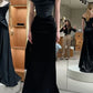 NiceVestidos – Schwarzes, schlichtes, elegantes und modisches Hochzeitsgastkleid NV5846