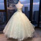 Strapless Light Mint Green Fairy Ball Gown Rhinestone Beaded Sparkle Tulle Feather Long Prom Dress  NV7028