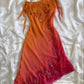 Orange gorgeous spaghetti strap beaded charming vintage prom dress evening gown homecoming dress sexy party dress nv3274