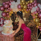 Hot Pink Einfaches elegantes langes Samt-Partykleid Geburtstagskleid Ballkleid Abendkleid nv1996