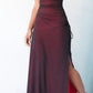 Robe de soirée élégante et moulante à bretelles spaghetti, style vintage bordeaux, longue, en tulle et satin, tenue de bal, robe de soirée, robe de bal, nv3929