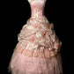 Pink Beaded Floral Elegant Long Tulle Ball Gown Evening Dress nv4783