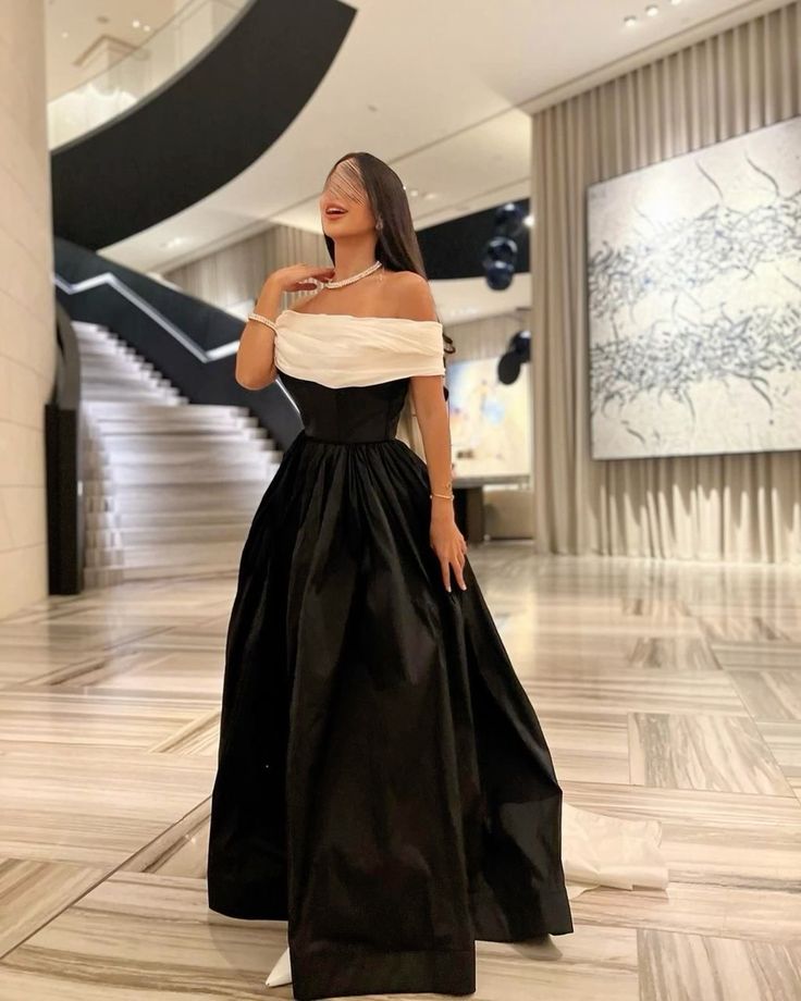 Black fashion elegant charming one shoulder off shoulder short sleeve long slit ball gown evening dress party dress nv2454