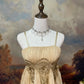 Champagne Brown Vintage Elegant Retro Fashion Romantic Exquisite Lace Floor Length Tulle Ball Gown Evening Gown Prom Gown nv4078