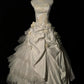 Robe de soirée longue élégante en satin ivoire à fleurs, robe de mariée nv4185