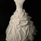 Robe de soirée longue élégante en satin ivoire à fleurs, robe de mariée nv4185