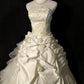 Robe de soirée longue élégante en satin ivoire à fleurs, robe de mariée nv4185