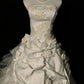 Robe de soirée longue élégante en satin ivoire à fleurs, robe de mariée nv4185